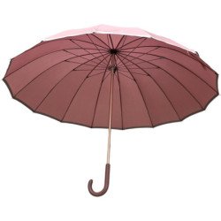 Blue Drop - Long parapluie canne 16 baleines - vieux rose