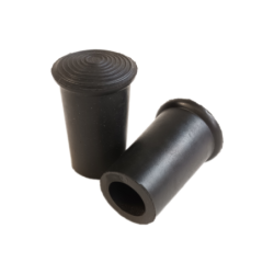 Bout caoutchouc 18mm - couleur Noir