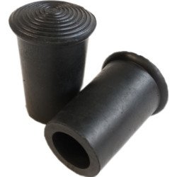 Bout caoutchouc 22 mm - couleur Noir