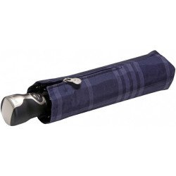 Bugatti - Petit parapluie fibre de carbone - marine à carreaux
