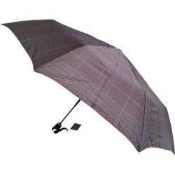 Bugatti - Petit parapluie fibre de carbone - marron à carreaux