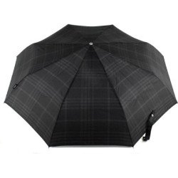 Bugatti - Petit parapluie fibre de carbone - noir à carreaux