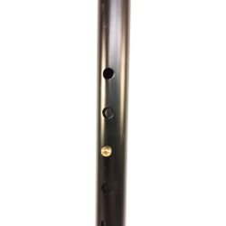Canne pliante -  télescopique de 82 - 5 à 92 - 5cm -  tube alum - couleur Noir
