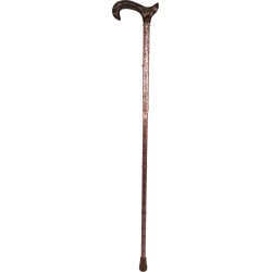 Canne pliante -  télescopique de 87 à 97cm -  tube aluminiu - couleur Bordeaux
