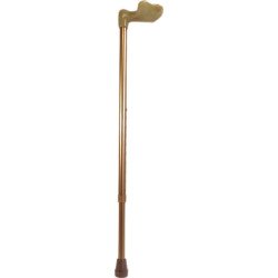 Canne télescopique de 76 à 98cm -  tube aluminium beige -  - couleur Beige