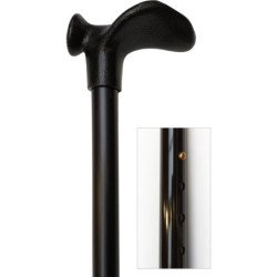 Canne télescopique de 74 à 97cm -  tube aluminium noir -  p - couleur Noir