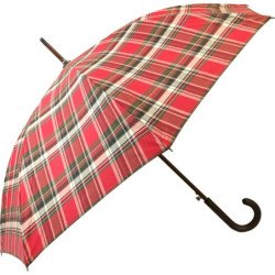 Long parapluie AC karo écossais - couleur Rouge