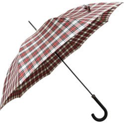 Parapluie long Blizzard AC karo écossais rouge - couleur Rouge