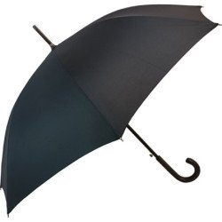 Long parapluie cambridge noir avec canne - couleur Noir