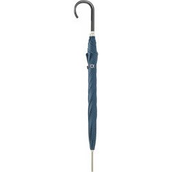 Long parapluie carbonsteel uni avec petits pois blanc e - couleur Marine