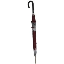 Long parapluie bordeaux Carbonsteel poignée arrondie - couleur Bordeaux