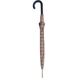 Long parapluie carbonsteel karo poignée arrondie - couleur Beige