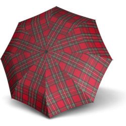 Long parapluie carbonsteel karo poignée arrondie - couleur Rouge