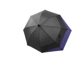 Long parapluie bicolore marine/gris - couleur Gris