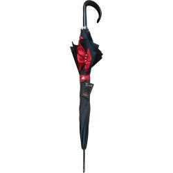 Long parapluie Mesh noir uni perles - couleur Noir