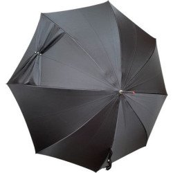 Long parapluie Mesh noir uni perles - couleur Noir