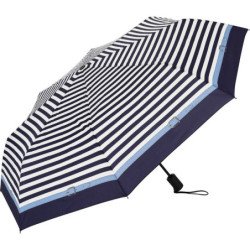 Petit parapluie rayé bicolore carbonsteel magic delight - couleur Marine