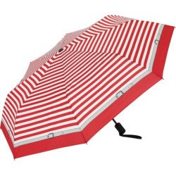 Petit parapluie rayé bicolore carbonsteel magic delight - couleur Rouge