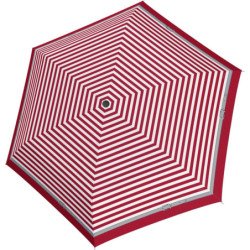 Petit parapluie carbonsteel mini slim Delight rayé bico - couleur Rouge