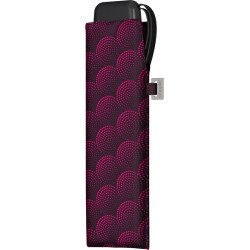 Petit parapluie carbonsteel mini slim Twister avec pois - couleur Fuschia