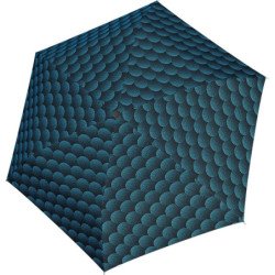 Petit parapluie carbonsteel mini slim Twister avec pois - couleur Bleu