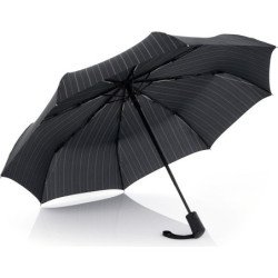 Petit parapluie fiber magic flipback lignés - couleur Noir