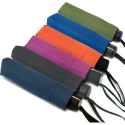 Petit parapluie mini fiber uni - couleur Bleu