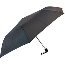 Petit parapluie mini fiber uni - couleur Noir