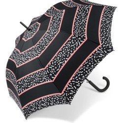 Esprit - Long Parapluie canne Memphis stripe - noir