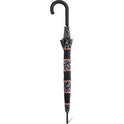 Esprit - Long Parapluie canne Memphis stripe - noir