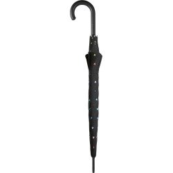 Long parapluie sweetheart avec canne - couleur Noir