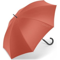 Long parapluie Esprit uni avec canne - couleur Orange