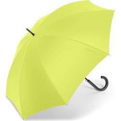 Esprit - Long parapluie jaune uni avec canne noire