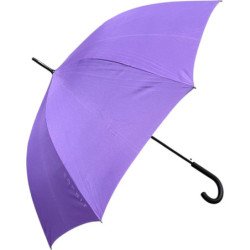 Long parapluie Esprit uni avec canne - couleur Mauve