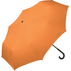 Long parapluie manche noir courbé - couleur Orange