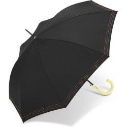 Long parapluie rainbow pop noir avec fines lignes multi - couleur Noir