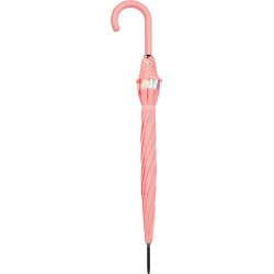 Long parapluie shiny border - couleur Rose