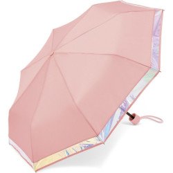 Petit parapluie shiny border - couleur Rose