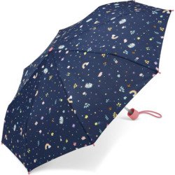 Petit parapluie enfant avec licorne et canne - couleur Marine
