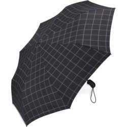 Petit parapluie homme gents easymaticà carreaux - couleur Noir