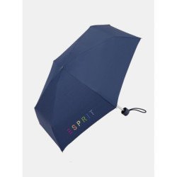 Petit parapluie colorful logo uni avec pochette - couleur Marine