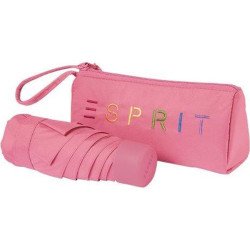 Petit parapluie colorful logo uni avec pochette - couleur Rose