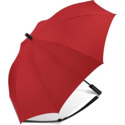 Long parapluie AC uni avec bandouillière - couleur Rouge