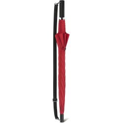 Long parapluie AC uni avec bandouillière - couleur Rouge