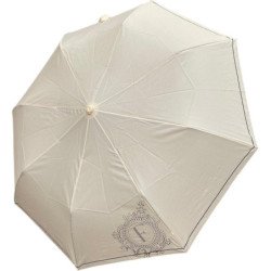 Moyen parapluie chic avec manche rond chic - couleur Beige