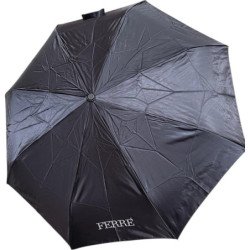 Moyen parapluie strass -  manche noir ergonomique - couleur Noir
