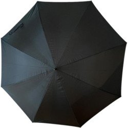 Le long parapluie Guy Laroche avec manche bois courbé - couleur Noir