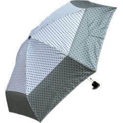 Moyen parapluie à pois manche ergonomique - couleur Vert