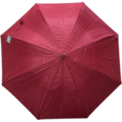 Laura Biagiotti  - Long parapluie canne en bois -  double toile - bordeaux
