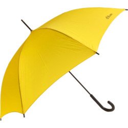 Long parapluie S.Oliver couleur uni -  poignée canne jaune